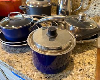 Granitestone Blue Non-Stick Sauce Pans