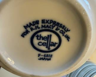 The Cellar by Macy's "Maribou" Teacup & Saucer Set