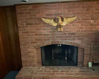 Andirons, Firplace Tools, American Eagle Decor