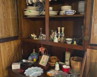 Gorgeous vintage China cabinets and decor