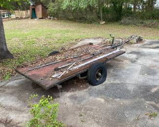 Trailer way back on the property