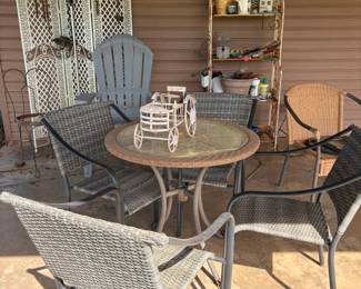 patio table and chairs