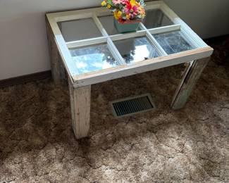 vintage window table