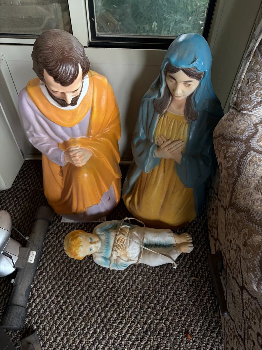 Blow mold nativity