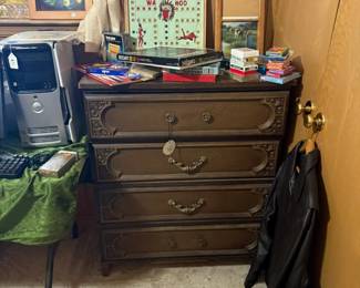 small chest of drawers, games
