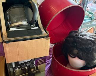 wig, coffee maker