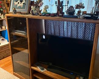 entertainment center, decor. TV