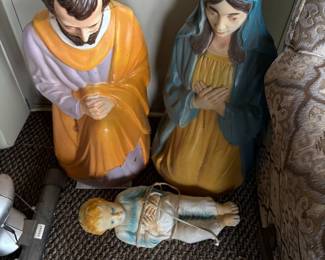 Blow mold nativity