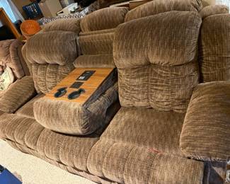 couch with center console