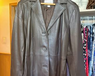leather coat