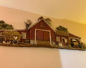Home Interiors wall barn scene