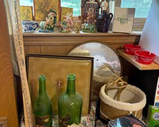 bottles, decor, CDs