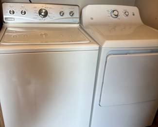 washer and electric dryer
