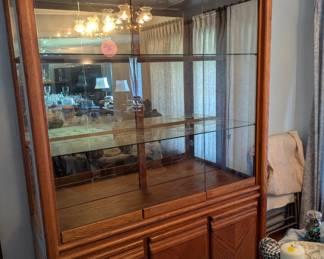 Oak China Hutch 