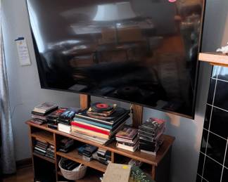 TV, Stand and Videos