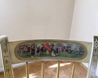 Vintage Nichols and Stone Bicentennial Raising the Flag Chair