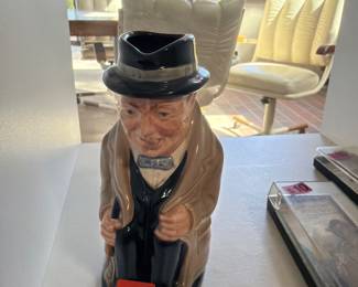 Vintage Royal Doulton Bone China Winston Churchill figural creamer pitcher