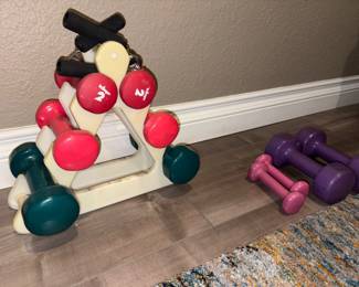 weights and dumbells