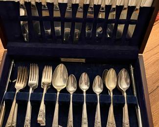 Silverplate Flatware with some Serving Pieces 