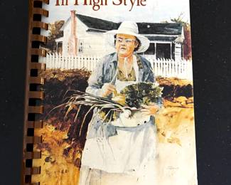 "Down Home in High Style" cookbook with Jack DeLoney artwork cover