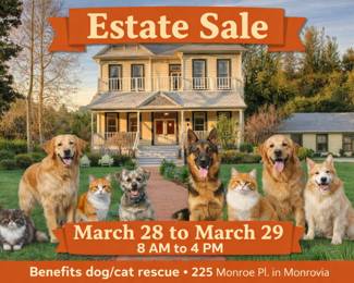 Fundraiser Sale with all Proceeds going to the RESCUE PETS!!!!