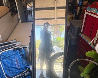 Full-Length Arch-Top Mirror with Dark Frame