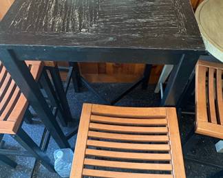 Modern Bar Table and Stools Set