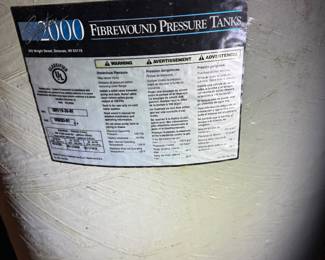 2 Fibrewound Pressure Tanks