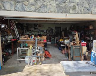 Garage is cleaned and organized for your shopping pleasure