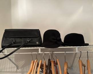 Womens' hats and purse