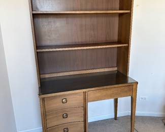 MCM Johnson Carper desk with shelving unit (sold separately)