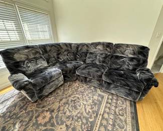 Upholstered sectional sofa (sold as is).....