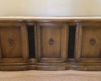 Console cabinet with marble inserts.....