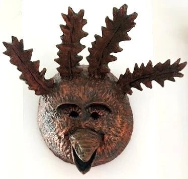 "October Bird", bronze feathers & beak, by artist B. Ryan