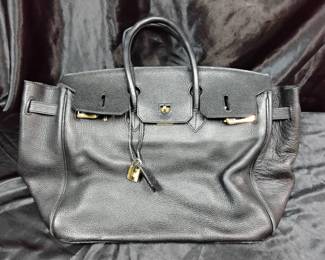 Hermes Navy Blue Handbag