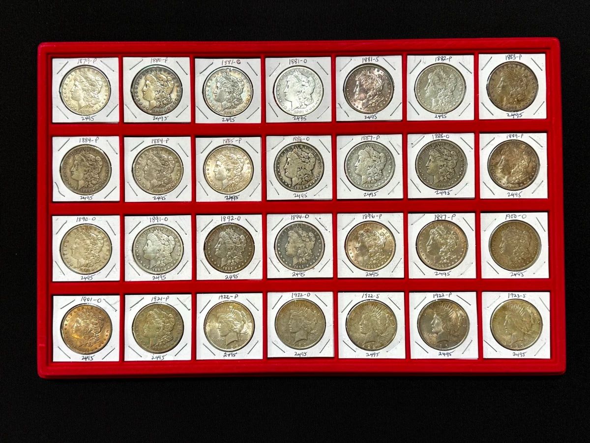 Morgan and Peace Silver Dollars