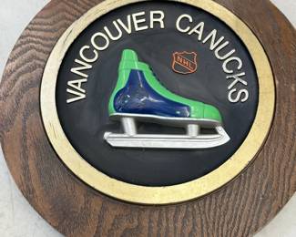 1970's Vancouver Canucks 3-D Style Wall Plaque