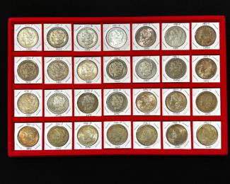 Morgan and Peace Silver Dollars