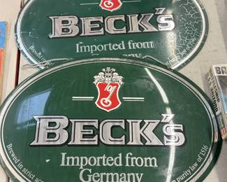 Beck's Metal Beer Signs