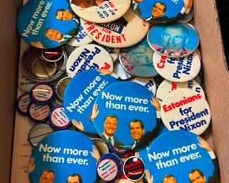 Nixon Politcal Buttons