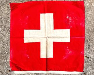 vintage Switzerland flag