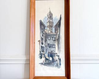 vintage mid century modern european cityscape reinier wynard snapper