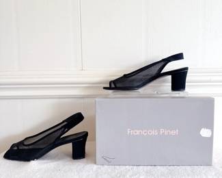 francios pinet mesh slingback heels