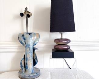 sculptural ceramic table lamps