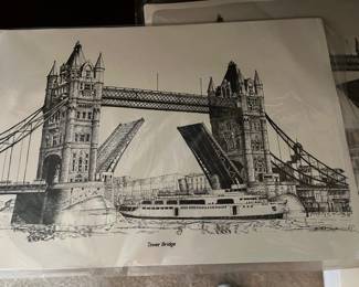 Vintage London prints