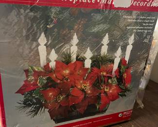  vintage Puleo International Fiber Optic Fireplace Mantel Decoration