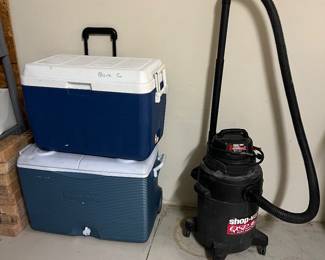 Coolers & shop vac
