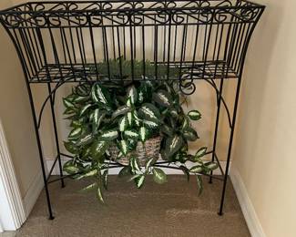 Wrought iron plant stand