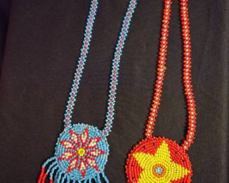 Native American style seed bead necklaces