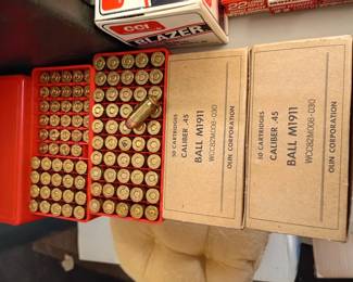 45 cal ball ammo M1911
